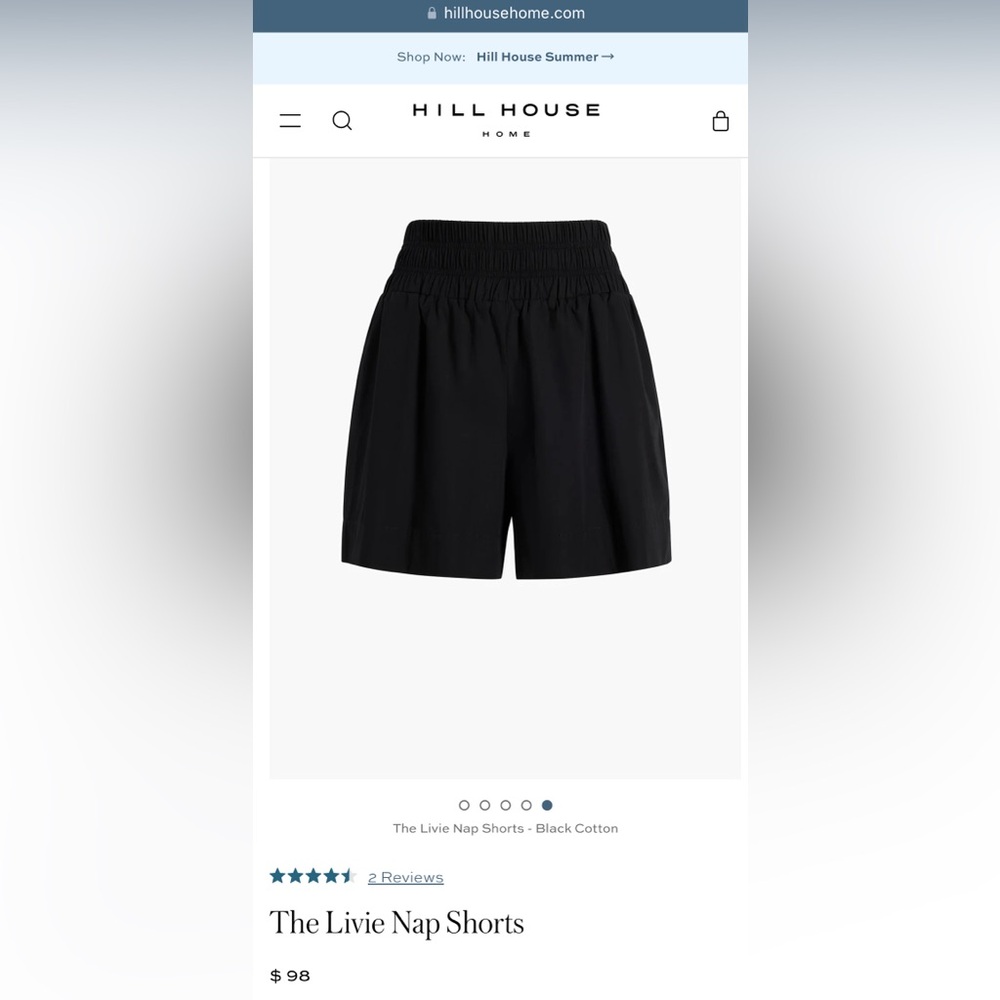 Hill House The Livie Nap Shorts NWT